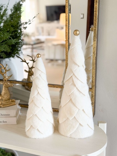 [LA237736/LA237734] Set de 2 arboles Ivory