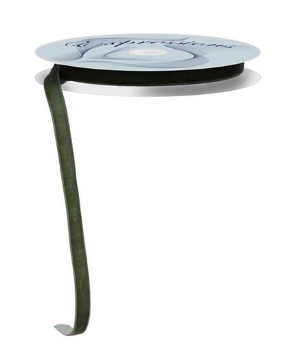 [RN591480] Rollo de cinta verde velvet delgada