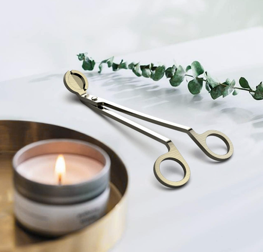 Cortador de mecha dorado cepillado