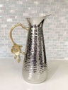 Pichel de aluminio con flor
