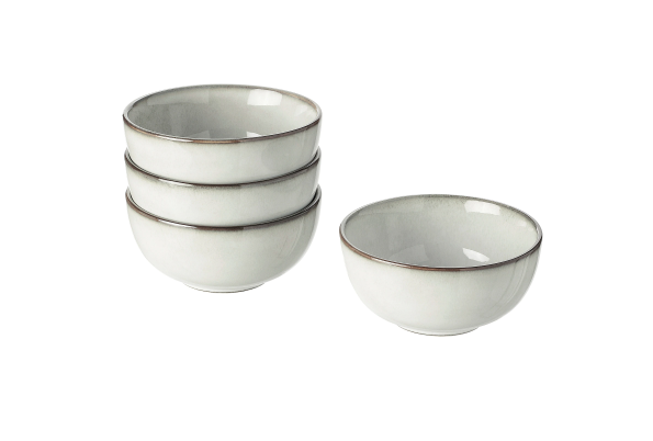 Set de 4 bowls pequeños gris