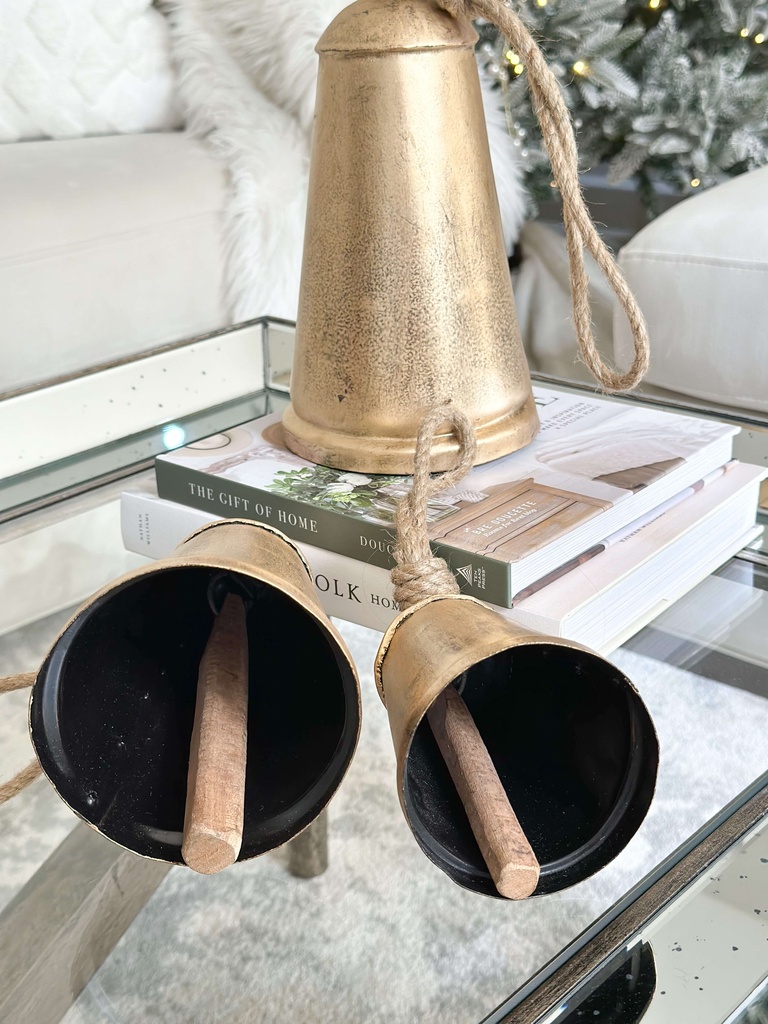 Set de 3 Campanas Doradas