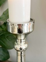Set de 3 candelabros grandes de mercury glass