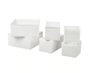Set de 6 cajas organizadoras