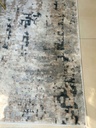 Alfombra abstracta Taupe y azul Quarry