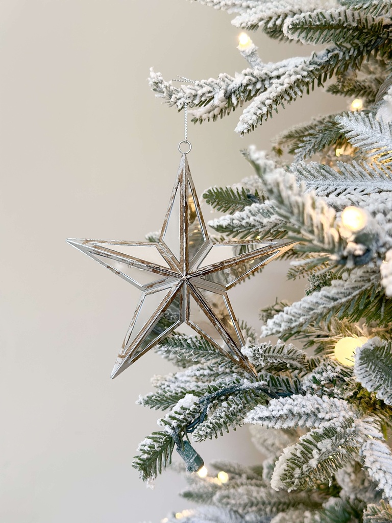 Ornamento estrella espejada