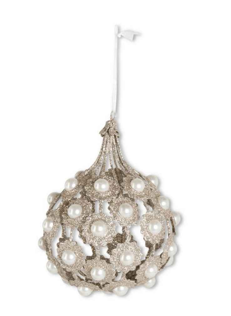 Esfera Filigrama con Perlas grande