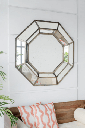 Espejo Hexagonal Grande Antique