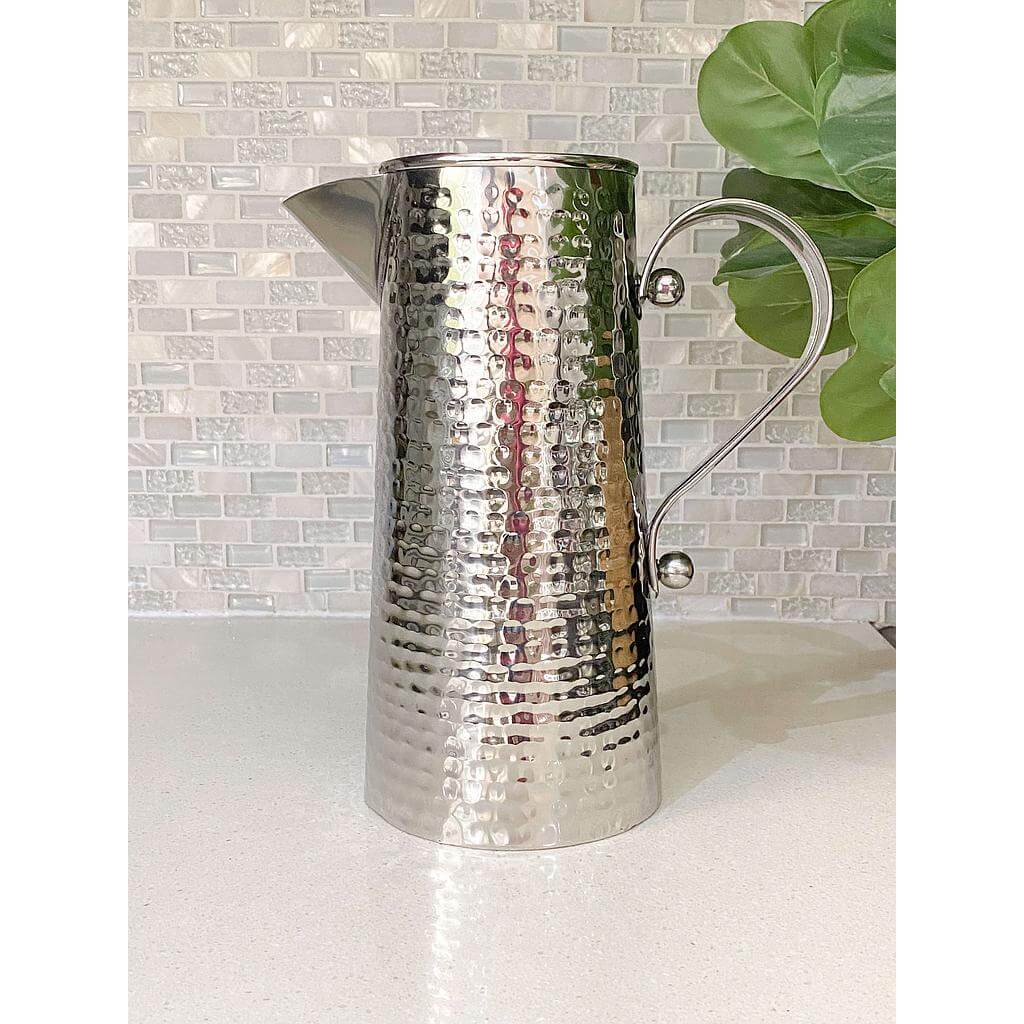 Pichel de aluminio plateado