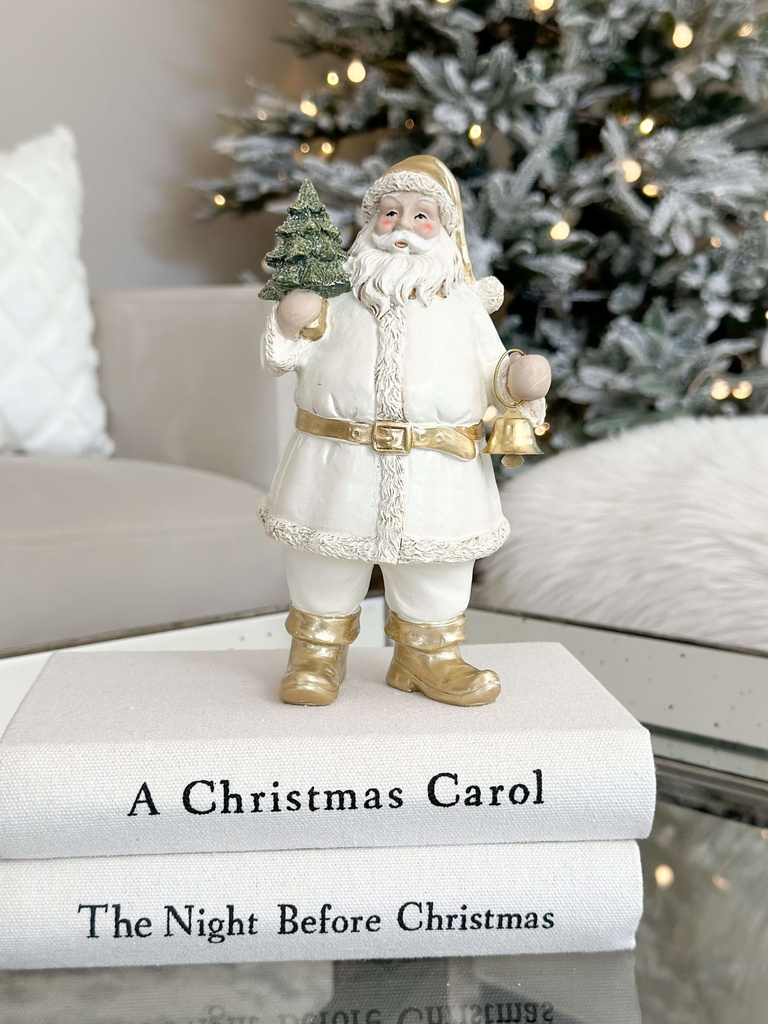 Santa blanco con campanita