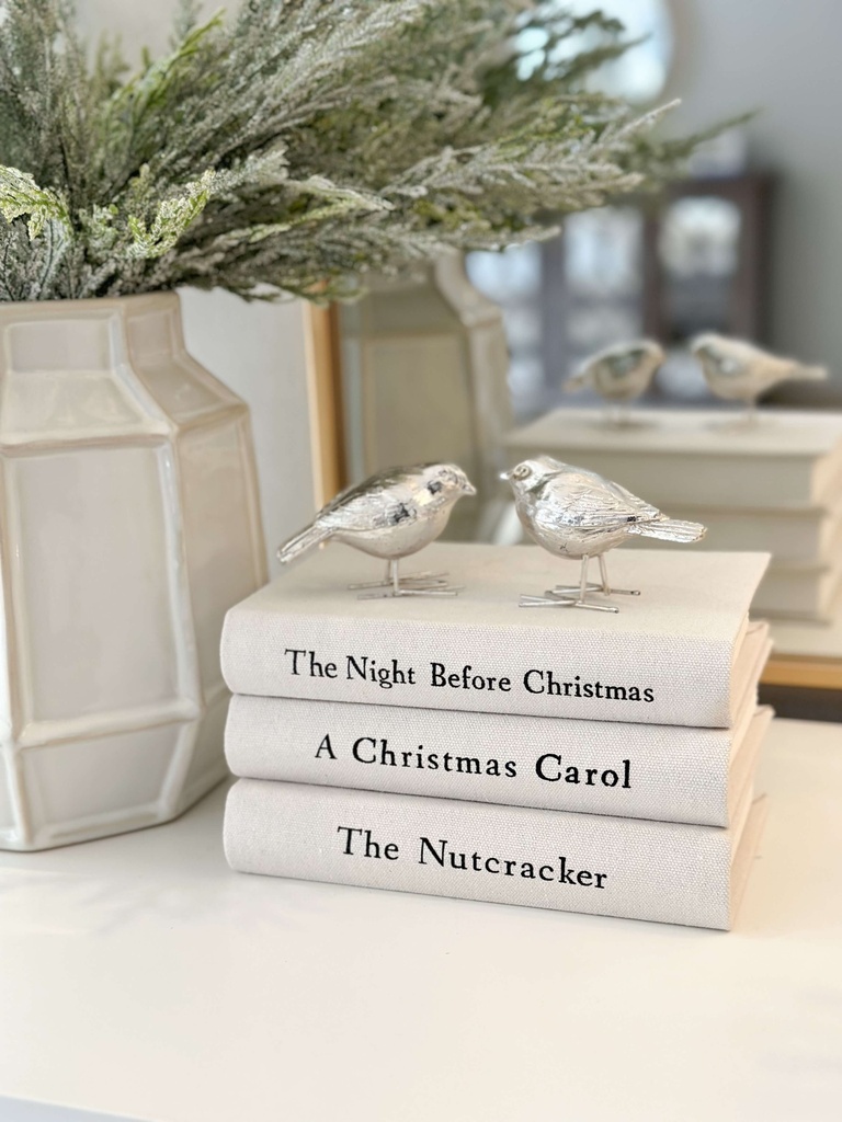 Set de 3 libros decorativos navideños