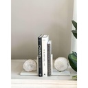 Sujeta libros de ágata y mármol