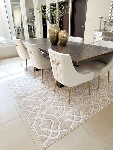 Alfombra Joli beige clasica
