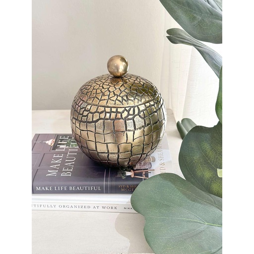 [LB-78223-GOLD] Jar Dorado con Textura