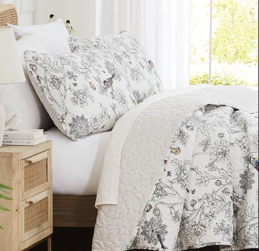 Quilt set estampado pajaritos
