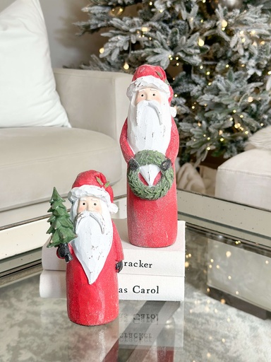 [4311343] Set de 2 Santas rojos
