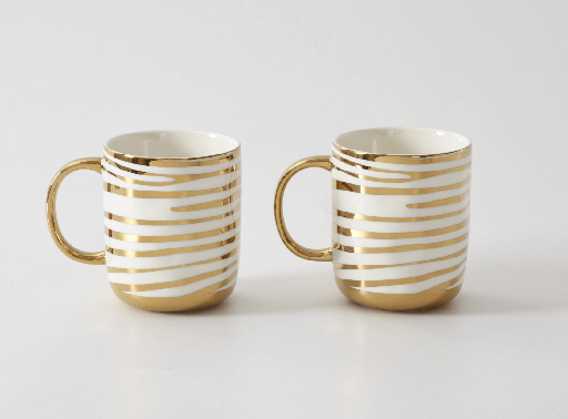 [set2026] Set de 2 tazas de porcelana y titanio