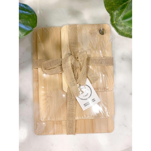 Set de 3 tablas de Bamboo