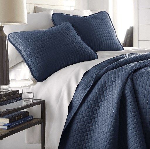 Quilt Set Vila Navy blue queen