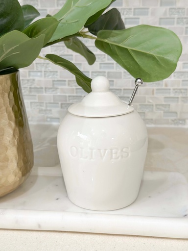 [DF8060] Olive jar de cerámica